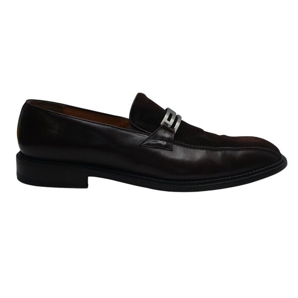 Paolo de Marco Brown Leather Suede Buckle Loafers Dress Shoes Mens 16 main image 14